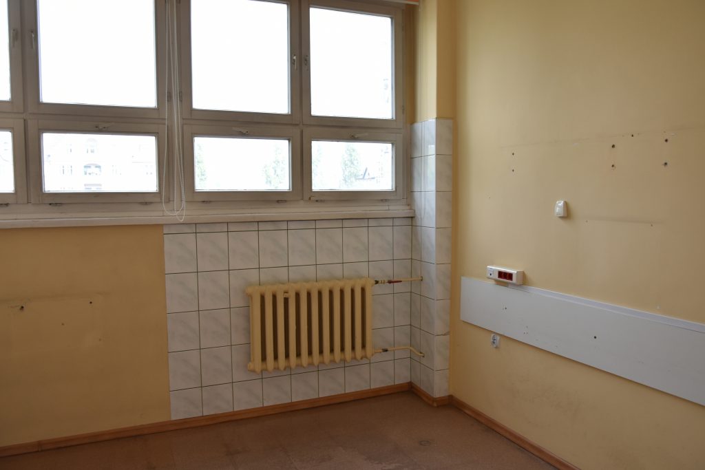 oddział rehabilitacji w trakcie remontu