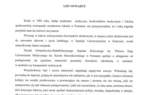 List otwarty