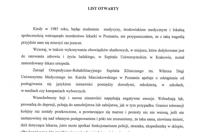 List otwarty