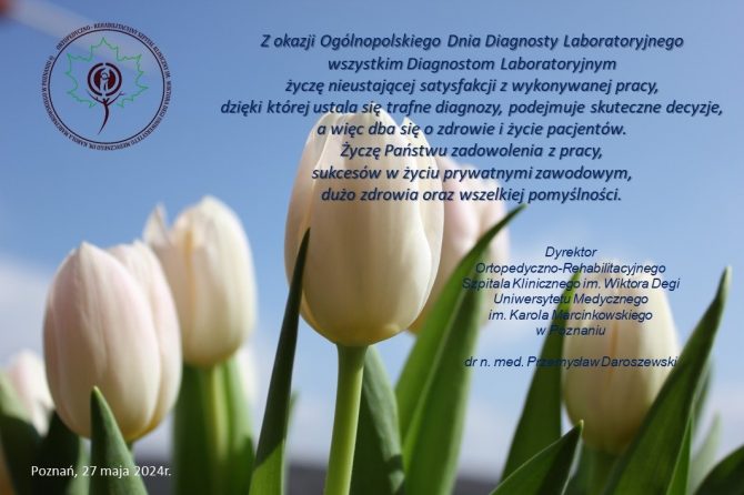 27 maja 2024 – Ogólnopolski Dzień Diagnosty Laboratoryjnego