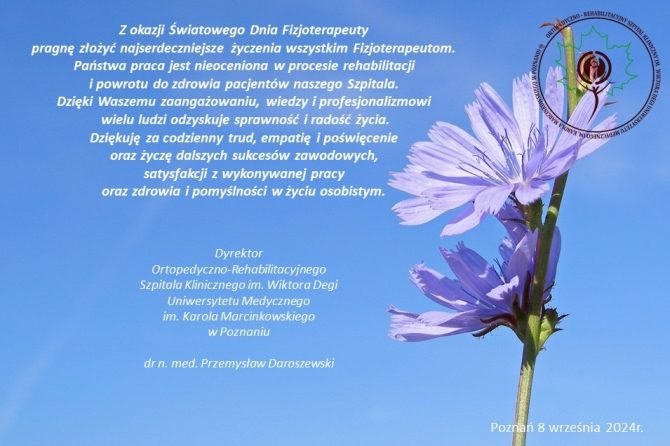 8 września 2024 – Światowy Dzień Fizjoterapii