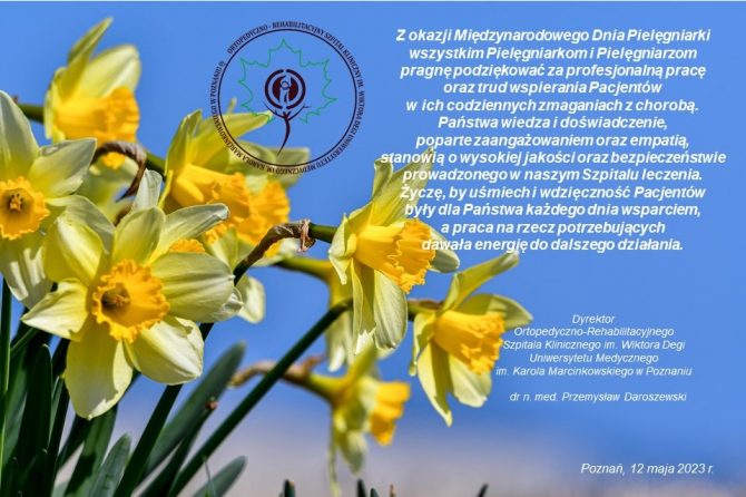 12 maja 2023 – Międzynarodowy Dzień Pielęgniarki
