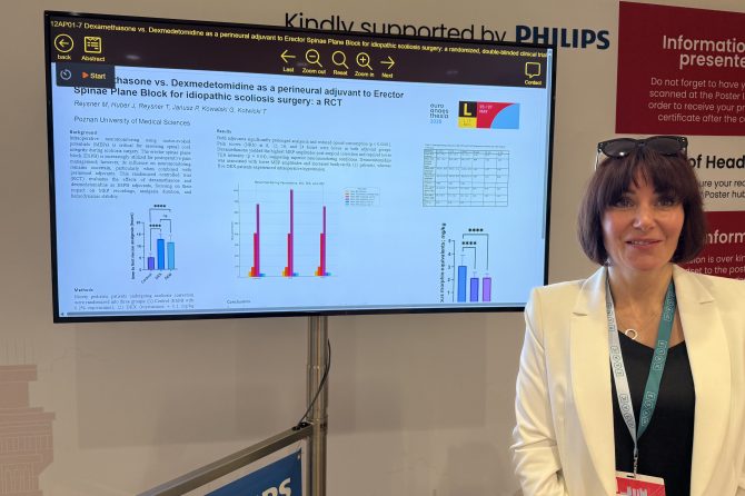 Sukces zespołów Ortopedyczno-Rehabilitacyjnego Szpitala Klinicznego im. W. Degi UM w Poznaniu na Euroanaesthesia 2025