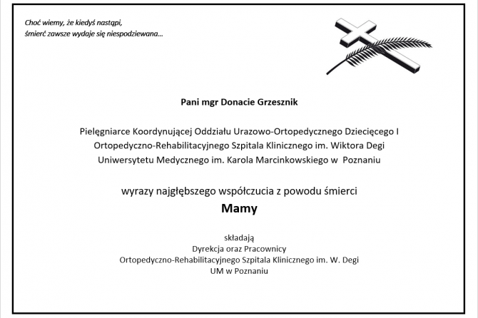 Wyrazy współczucia