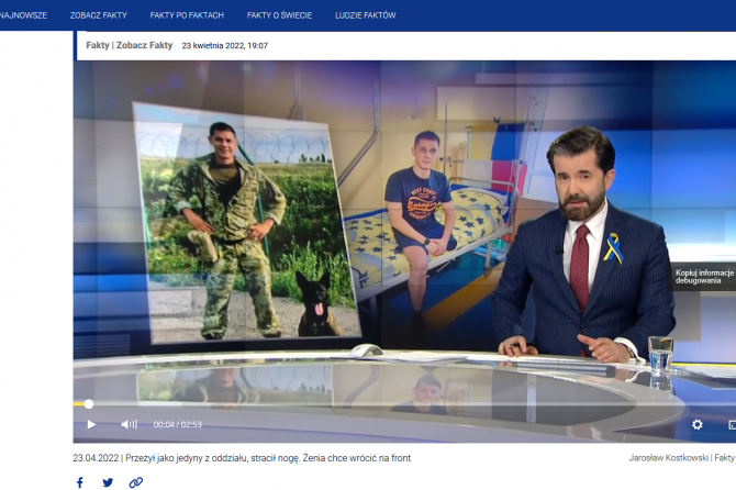 Przeżył jako jedyny z oddziału, stracił nogę. Żenia chce wrócić na front