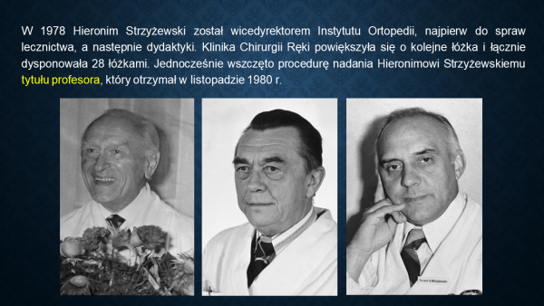 Wspomnienie Profesora Hieronima Strzyżewskiego