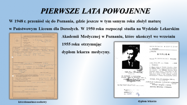 prezentacja poświęcona dr n. med. Zdzisławowi Piskorskiemu